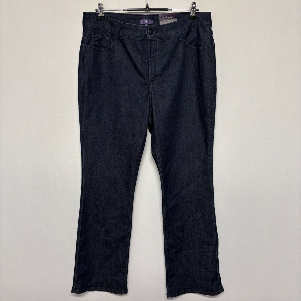 NWT NYDJ Women Bootcut Jeans Size 14W Blue Denim D134 -23